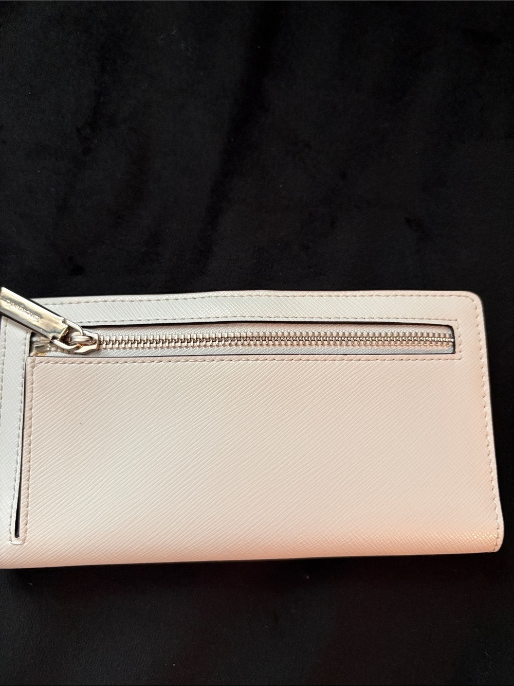 kate spade off white Saffiano Leather Continental Wallet with Gold Logo - Picture 2 of 4